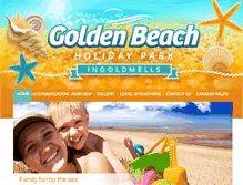 Tablet Screenshot of golden-beach.co.uk
